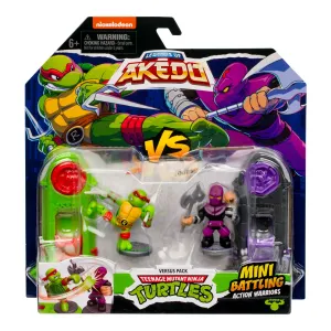 Akedo Teenage Mutant Ninja Turtles S3 Versus Pack - Raphael Vs Foot Soldier