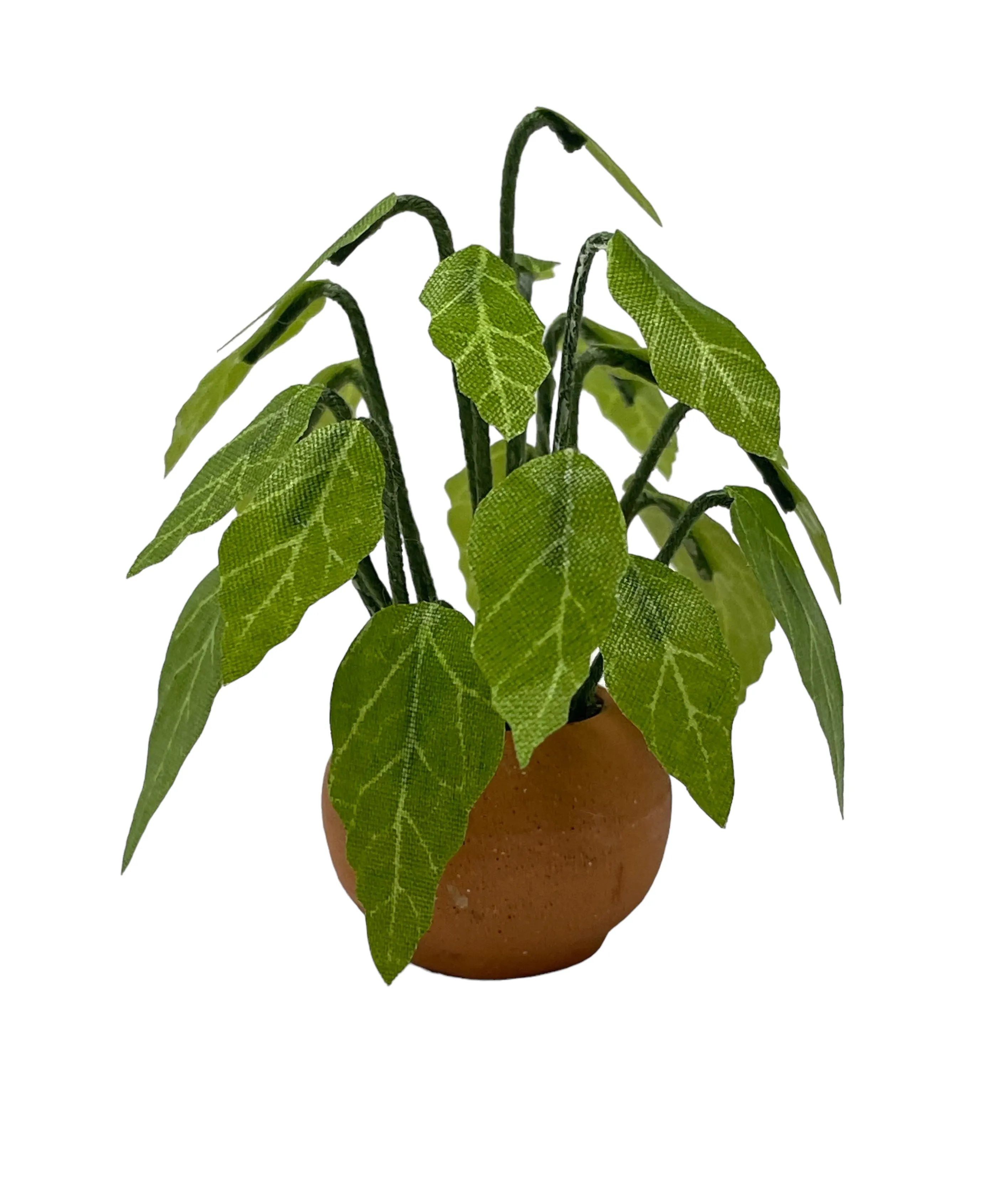 Anthurium in Terra Cotta Pot by Sherredawn Miniatures