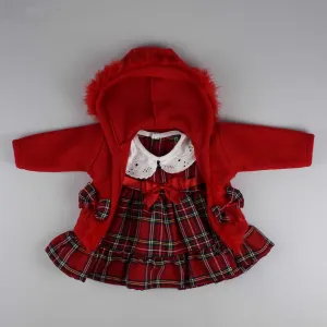 Baby Girls Tartan Dress and Hooded Jacket