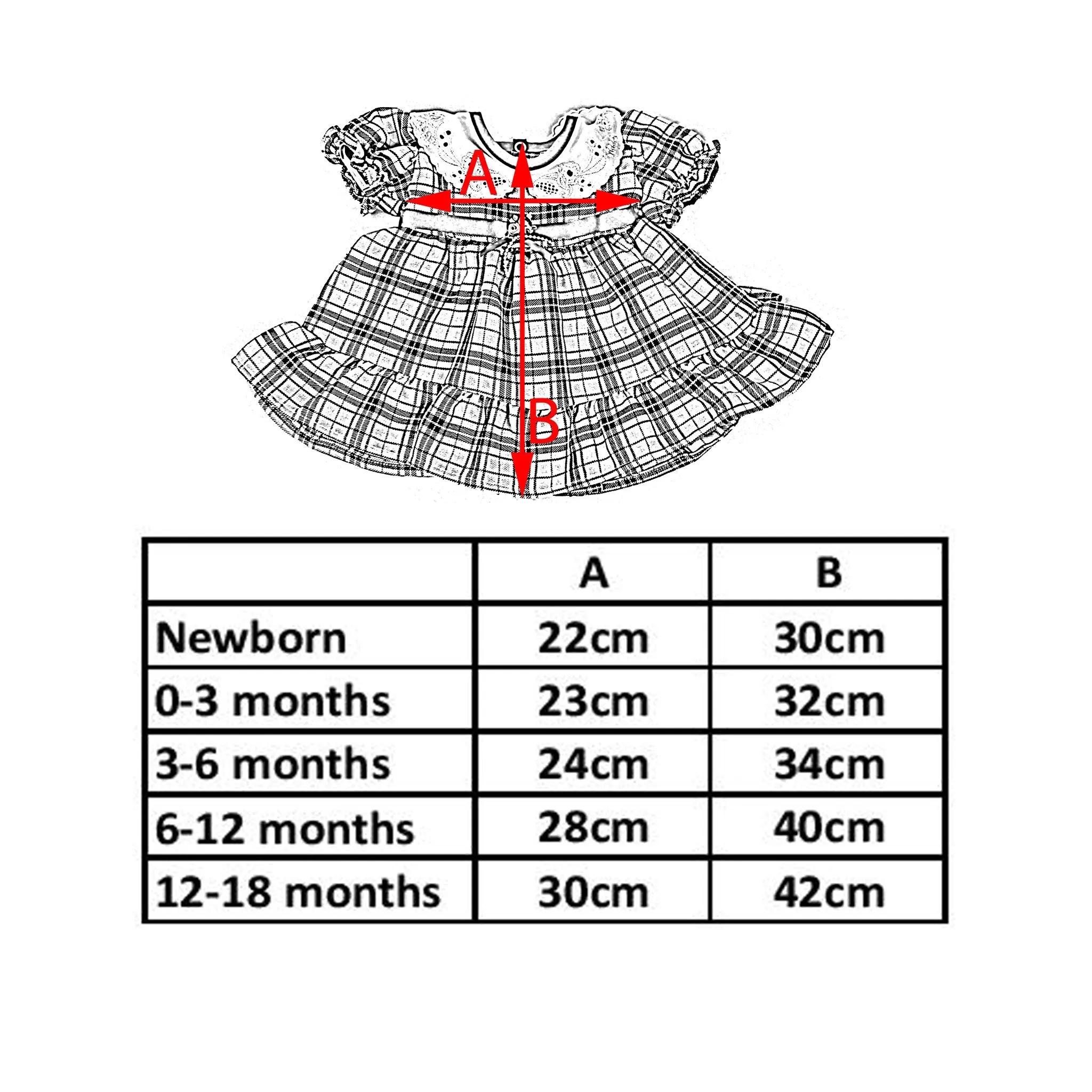 Baby Girls Tartan Dress and Hooded Jacket