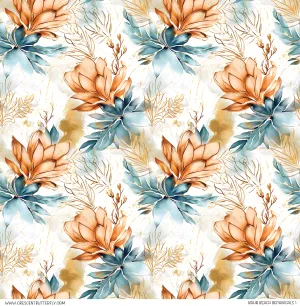 Boho Beach Botanicals 1 Pattern Vinyl Sheet/Wrap