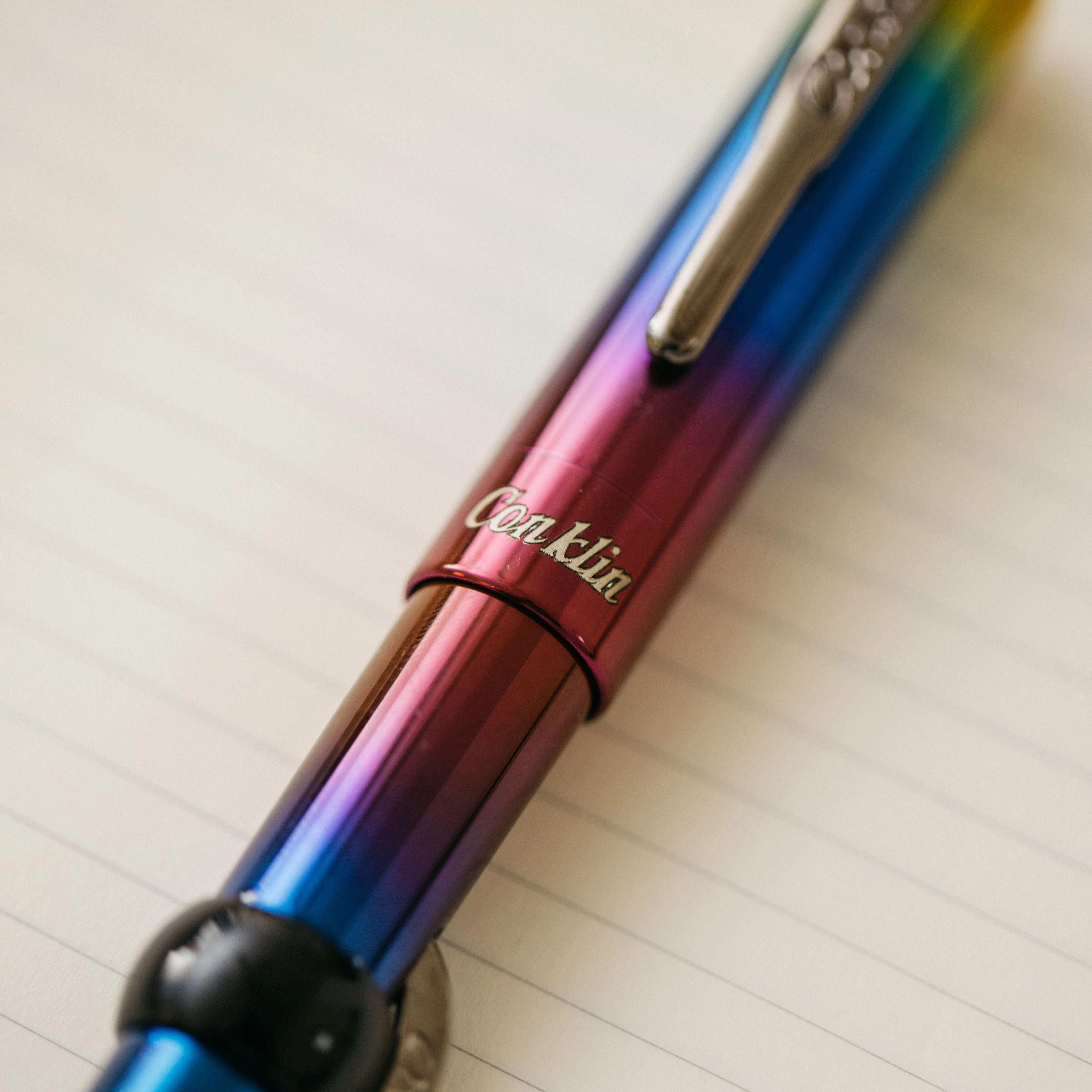 Conklin Mark Twain Crescent Filler Rainbow Fountain Pen