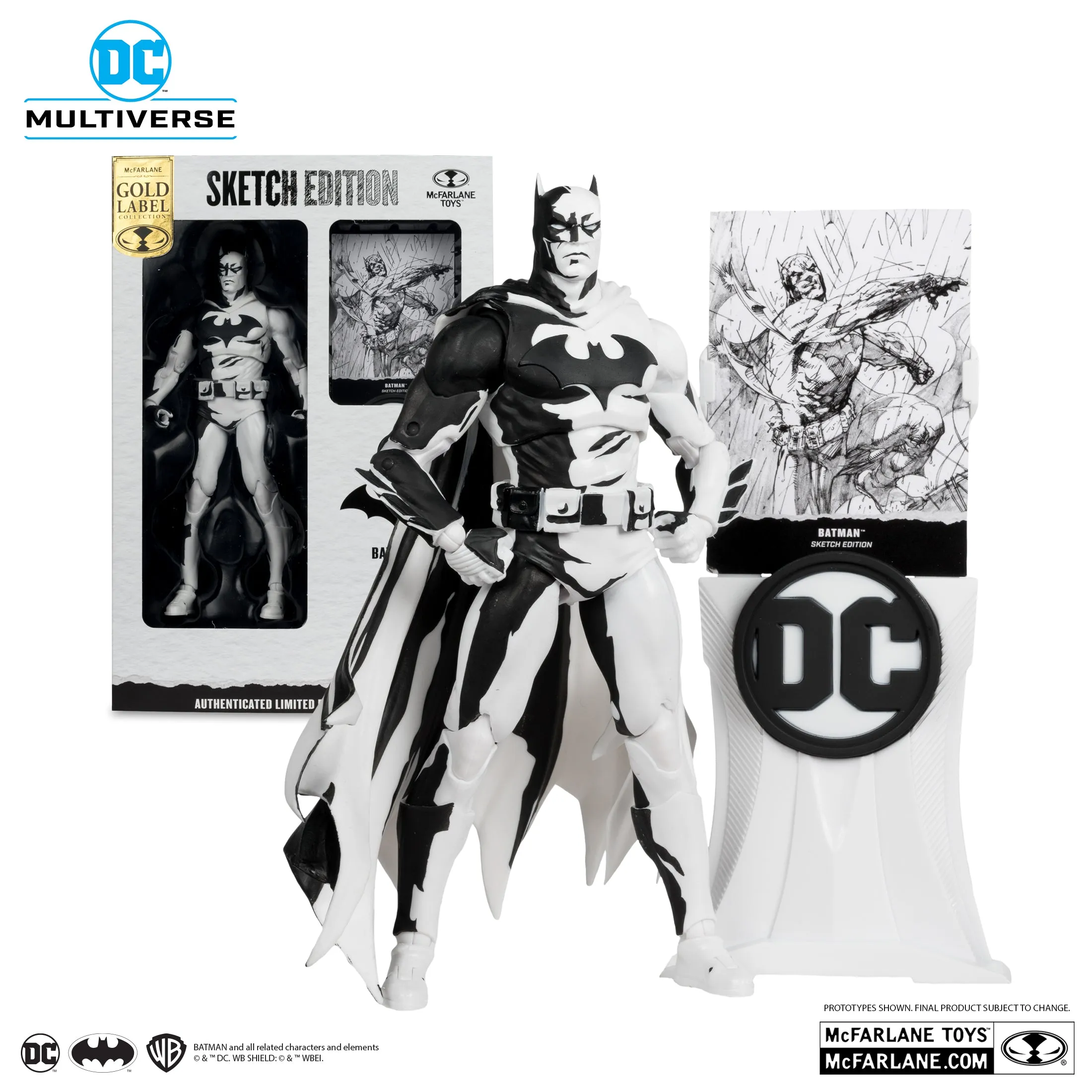 DC Multiverse Batman: Hush Sketch Edition (Gold Label) (Entertainment Earth Exclusive) - McFarlane Toys