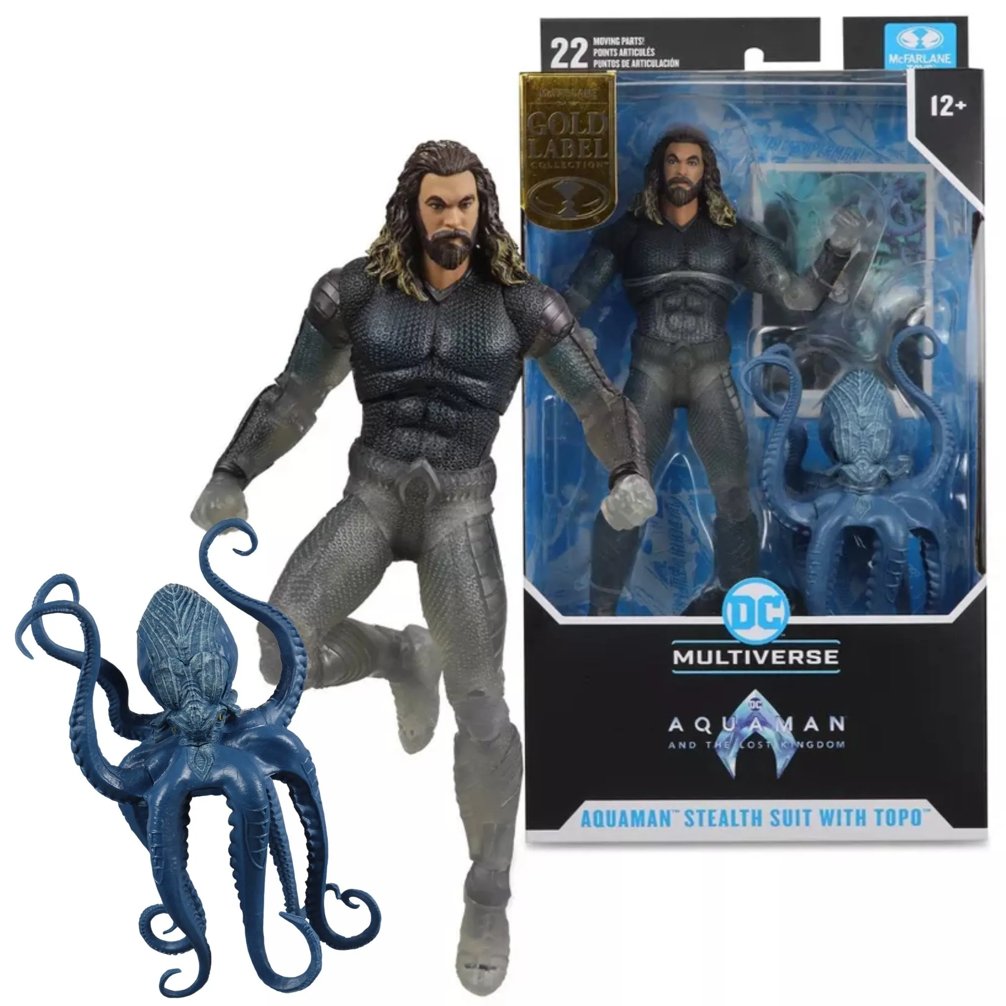 DC Multiverse Exclusive Gold Label Stealth Suit Aquaman & Topo