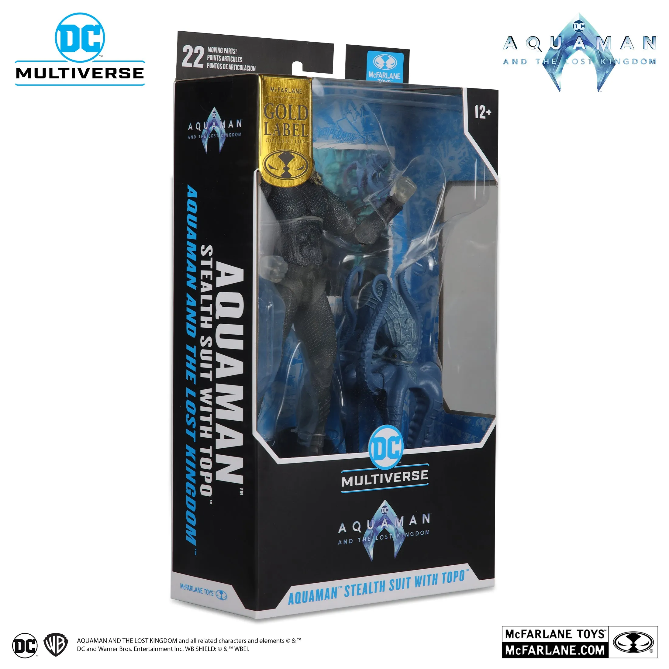 DC Multiverse Exclusive Gold Label Stealth Suit Aquaman & Topo