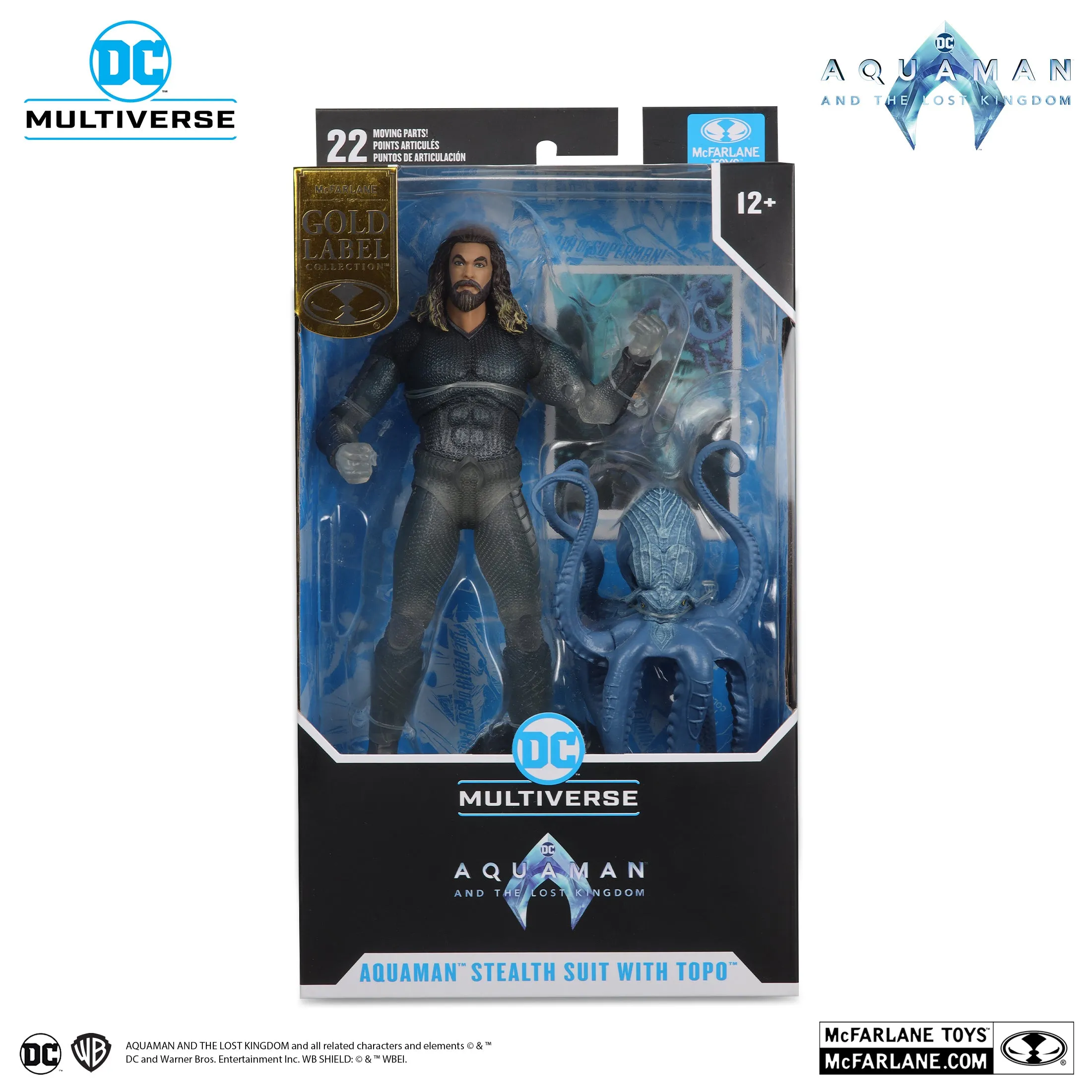 DC Multiverse Exclusive Gold Label Stealth Suit Aquaman & Topo